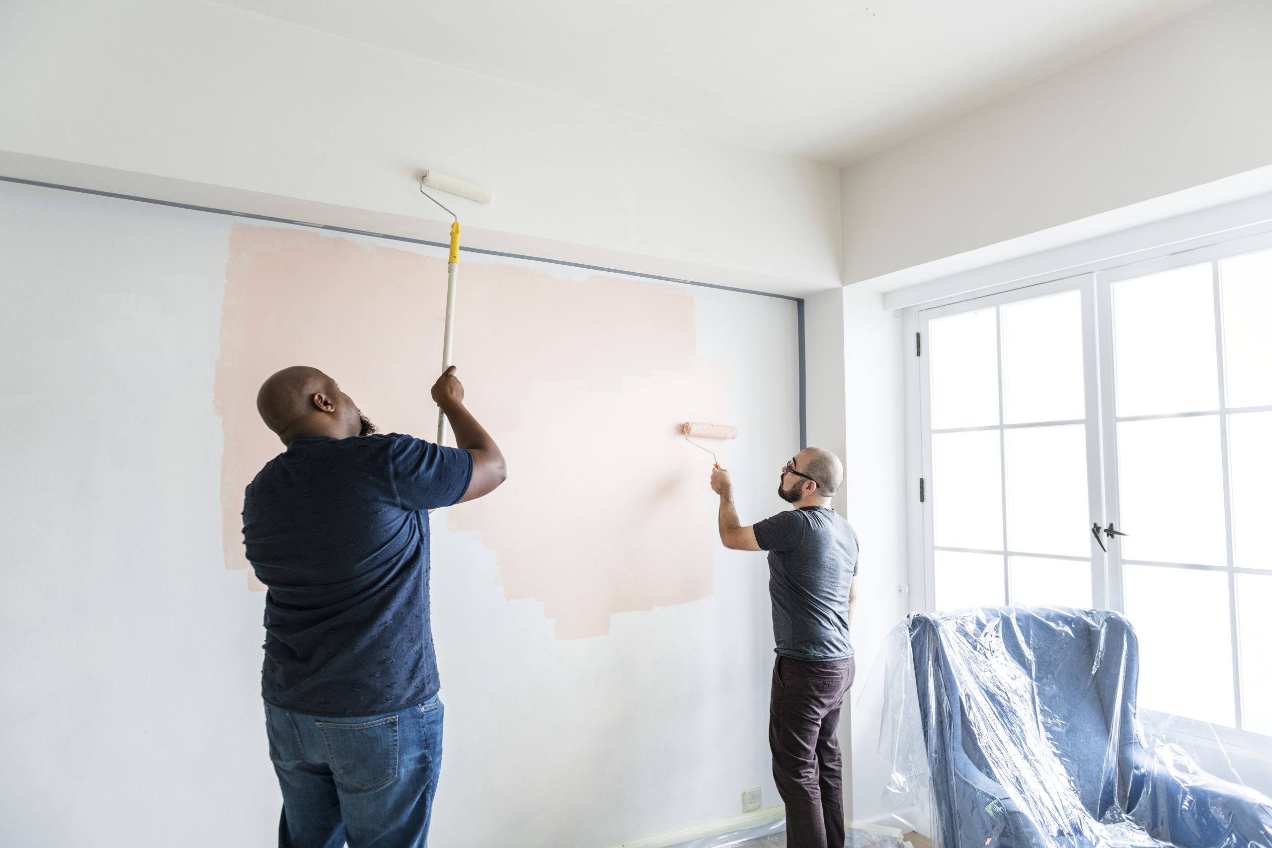 People renovating the house